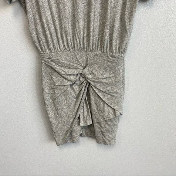 New IRO Brelbloa Jersey Twist Front Lightweight Mini Dress in Light Grey Size XS - Picture 5 of 12